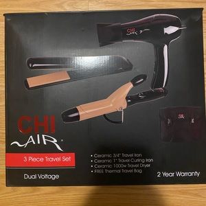 Chi Air 3 apiece Travel Set Dual Voltage